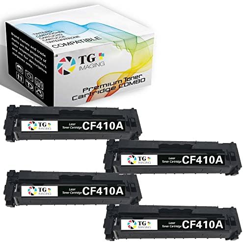 TG Görüntüleme 4'lü Paket 4xSiyah Yedek HP 410A Toner Kartuşu CF410A HP410A (Yalnızca Siyah) HP Color Pro MFP için