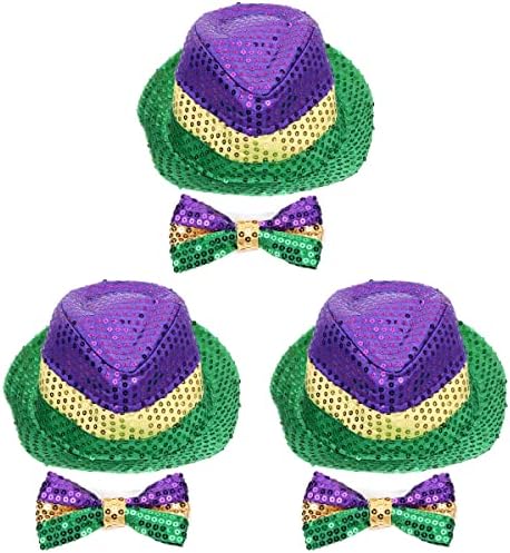 GALPADA Karnaval Şapka papyon Pullu Fedora Şapka Parti Kap Çocuklar Yetişkinler için Parti İyilik