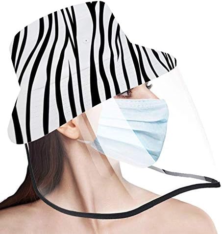 Özelleştirilmiş Balıkçı Şapka Siperliği Kapaklı, Zebra Çizgili koruyucu bone Yaz Moda Katlanabilir Kova Şapka UV