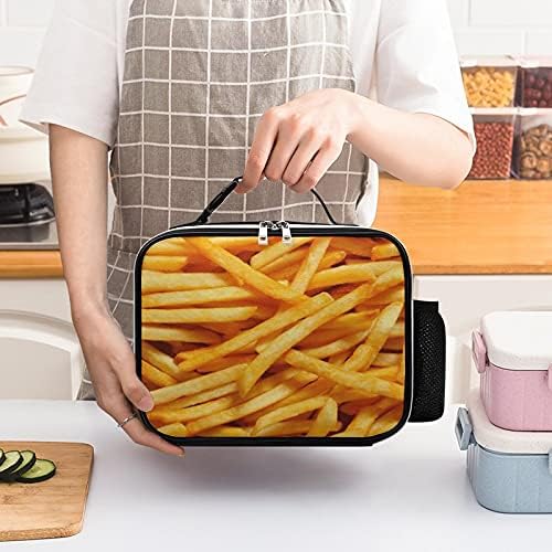 Patates Kızartması Kullanımlık yemek taşıma çantası Yalıtımlı öğle yemeği kutu konteyner Ofis İşleri İçin Piknik