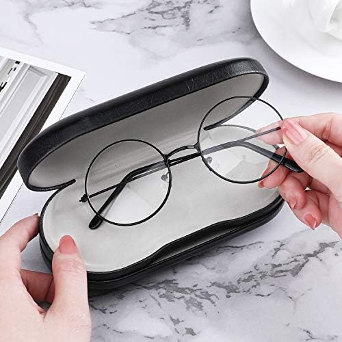 MoKo Çift Gözlük Kılıfı, Ayna Cımbız Sökücü ile Kontakt Lens Çantası, 2 in 1 Çift Taraflı Taşınabilir Kontakt Lens