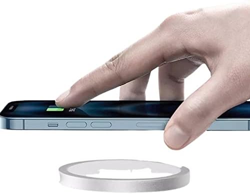 Manyetik Kablosuz Telefon Şarj Cihazı-15W Hızlı Şarj Pedi, Apple iPhone MagSafe Teknolojisi ile Uyumlu, Beyaz