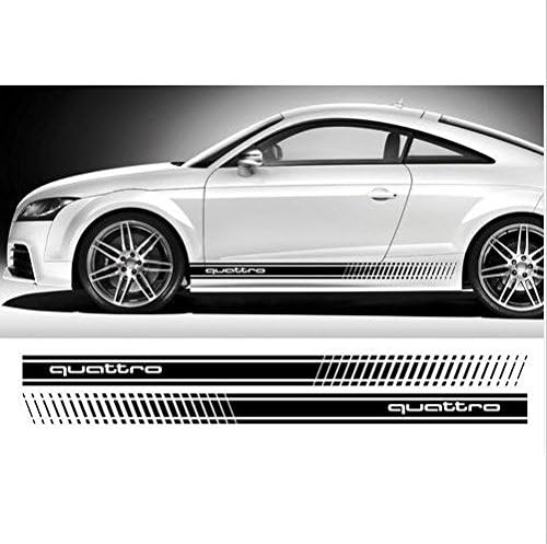 Audi yan çıkartma çıkartma seti 180cm (siyah)