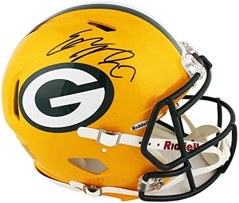 Eddie Lacy İmzalı Green Bay Packers Speed Otantik NFL Kaskı - İmzalı NFL Kaskları