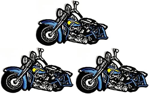 Kleenplus 3 adet. Pretty Motosiklet Karikatür Mavi Moda Yama Araçlar Sticker Craft Yamalar DIY Aplike İşlemeli Başarmak
