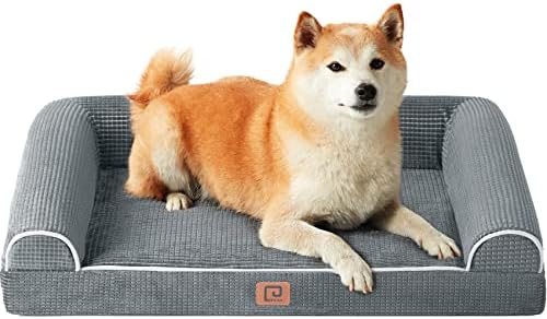 Büyük Köpekler için EHEYCİGA Hafızalı Köpük XL Köpek Yatağı, Köpük Kenarlı Ortopedik Su Geçirmez Ekstra Büyük Köpek
