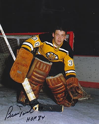 İmzalı Bernie Parent 8x10 Boston Bruins fotoğrafı