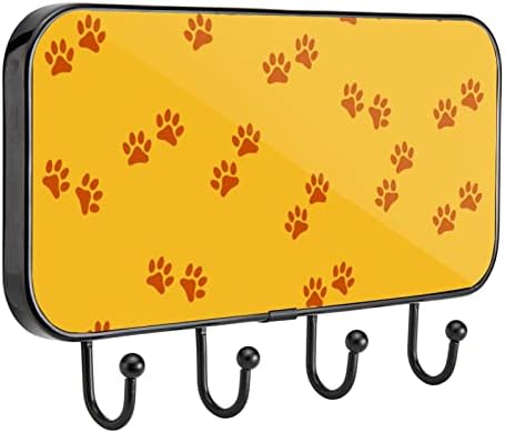 Yapışkanlı Paslanmaz Çelik Kanca Havlu Ceket Duvar Kanca Sıkışmış Banyo veya Mutfak Turuncu Köpek Kedi Pençe Baskı