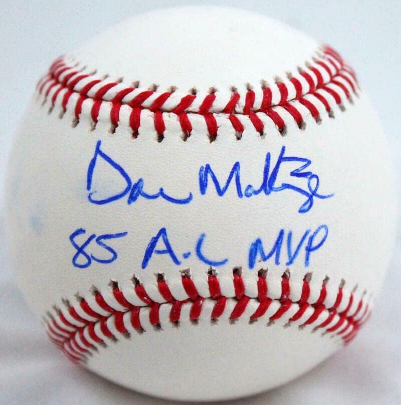 Don Mattingly İmzalı Rawlings OML Beyzbol w / 85 AL MVP - JSA W *Mavi İmzalı Beyzbol Topları