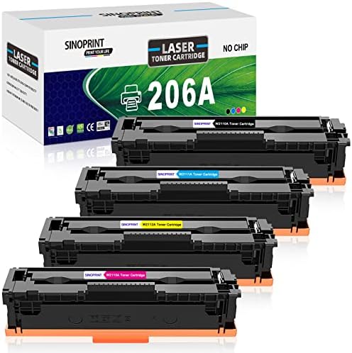 SINOPRINT 206A Toner Kartuşları (Çip ile) HP 206A 206X Toner Kartuşu Değiştirme için Yüksek Verim Laserjet Pro MFP