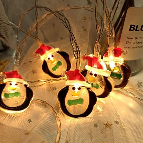 HHmeı 10FT 20 LED 3D dize ışıkları Noel ağacı Noel noel dekorasyonları Oturma Odası Dekorasyon Kardan Adam Noel Baba