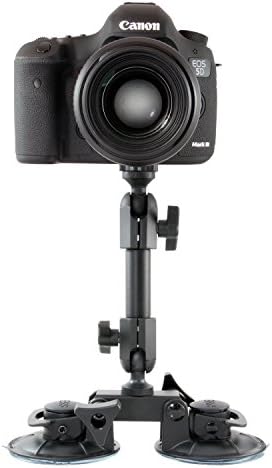 Delkin Cihazları Fat Gecko Çift Emişli Kamera Montajı (DDMOUNT-EMME), siyah