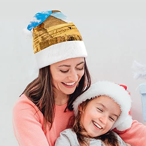 Sfenks ve piramit Noel şapka toplu yetişkin şapka Noel şapka tatil Noel parti malzemeleri için
