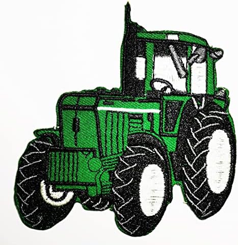Araba Kazıcı Yeşil Kazıcı Traktör Yükleyici Paletli Pulluk çiftlik kamyonu Karikatür Çocuk Çocuk Yama Giysi Çantası