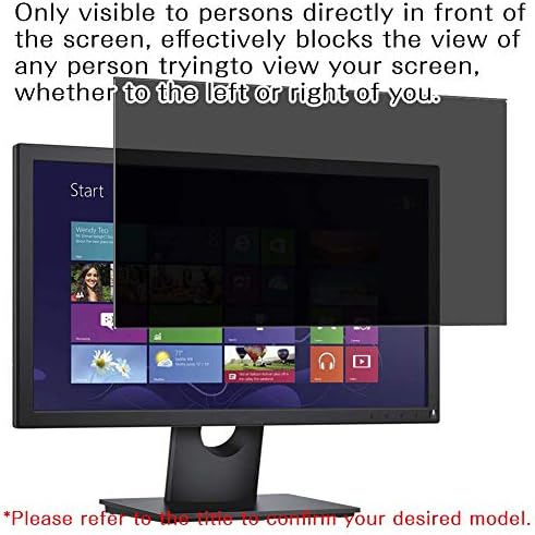Synvy ekran koruyucu koruyucu ile Uyumlu Dell SE2416HM 24 Ekran Monitör Anti Casus Filmi Koruyucuları [Temperli Cam