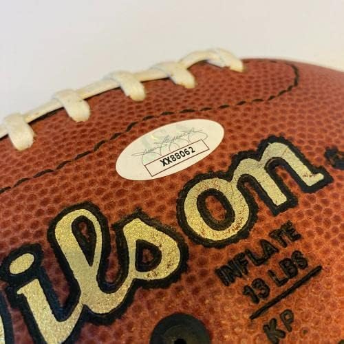 Johnny Unitas İmzalı Wilson NFL Oyun Futbolunu JSA COA İmzalı Futbol Toplarıyla İmzaladı