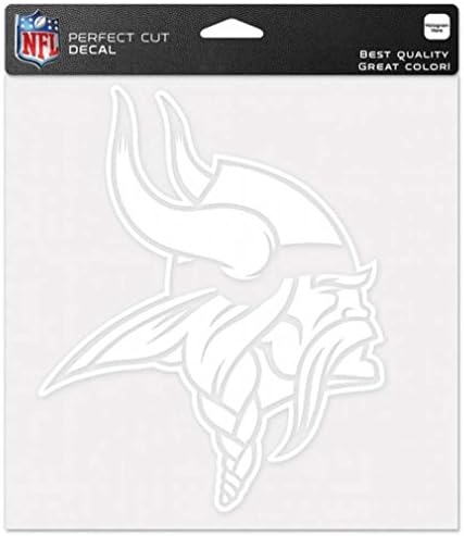 WinCraft NFL Minnesota Vikings WCR25666013 Mükemmel Kesim Çıkartmaları, 8 x 8