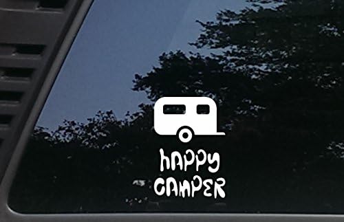 Yüksek Viz Inc Mutlu Camper w RV-3 1/2 inç x 5 inç kalıp Kesim Vinil Çıkartması Arabalar, Kamyonlar, Pencereler,