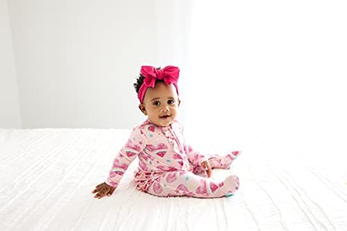 Posh Fıstık Bebek Kız Pijama, Yumuşak Päpook Bambu Tek Parça Tulum, Yenidoğan, Bebek ve Yürümeye Başlayan Ayaklı