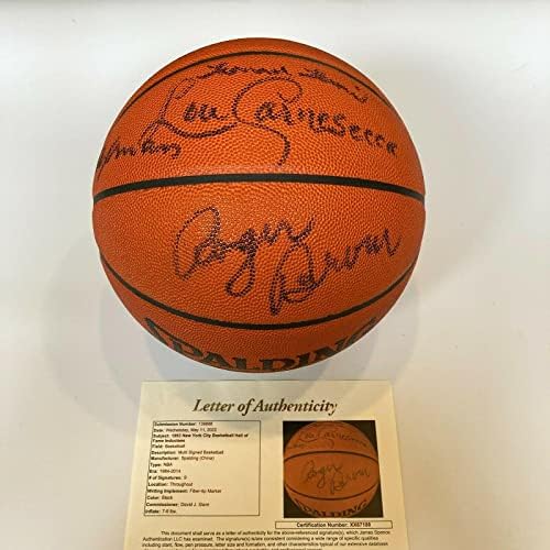 Roger Brown ABA Legend Hall Of Fame 1993 Sınıfı İmzalı Basketbol JSA COA İmzalı Basketbol Topları